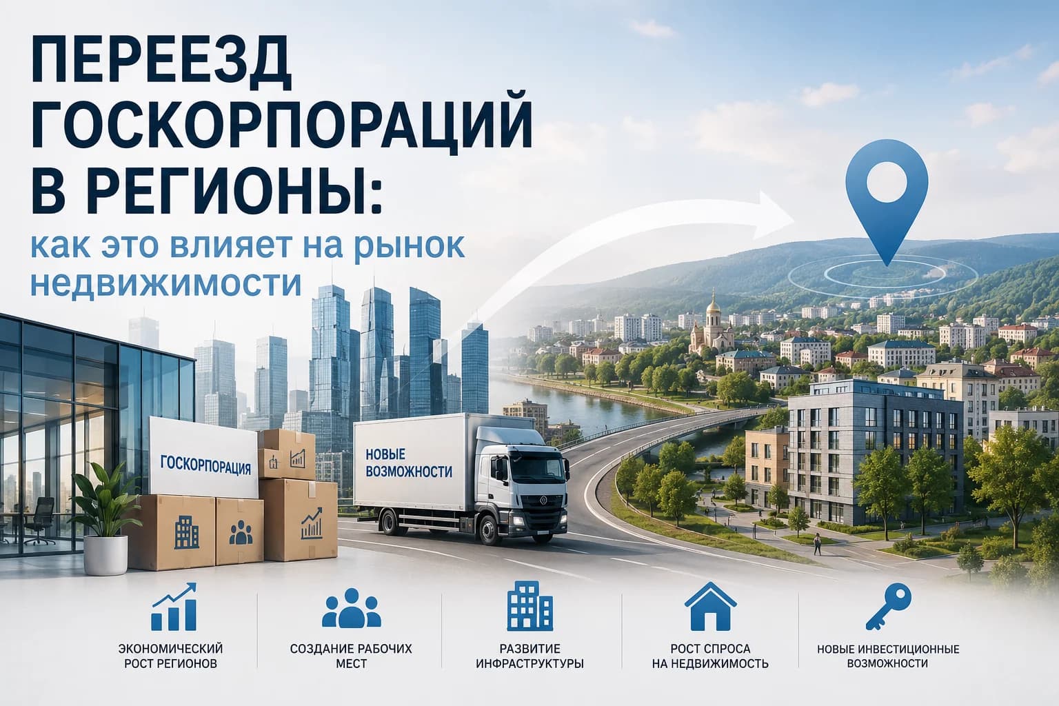 Переезд госкорпораций в регионы: как это влияет на рынок недвижимости
